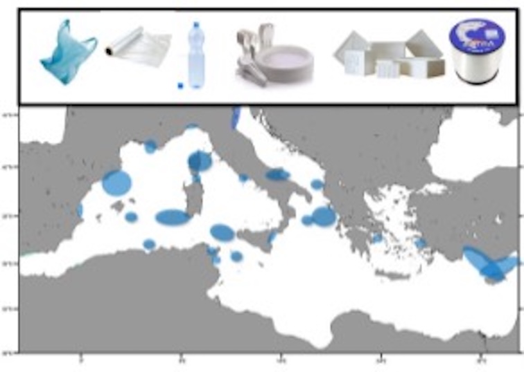 Simulazioni di traiettorie tridimensionali di rifiuti plastici nel mare del Golfo di Napoli Golfo Napoli tipologie di rifiuti